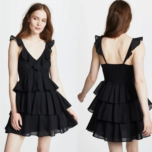 open lace back dress Black Gold Cotton Knee Length Dress – Lindsey Brown